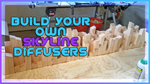 Video thumbnail image of constructing a skyline sound diffuser.